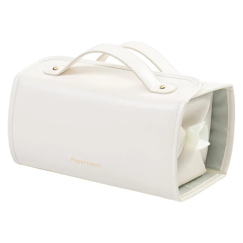 50% OFF Foldable Leather Waterproof Cosmetic Bag