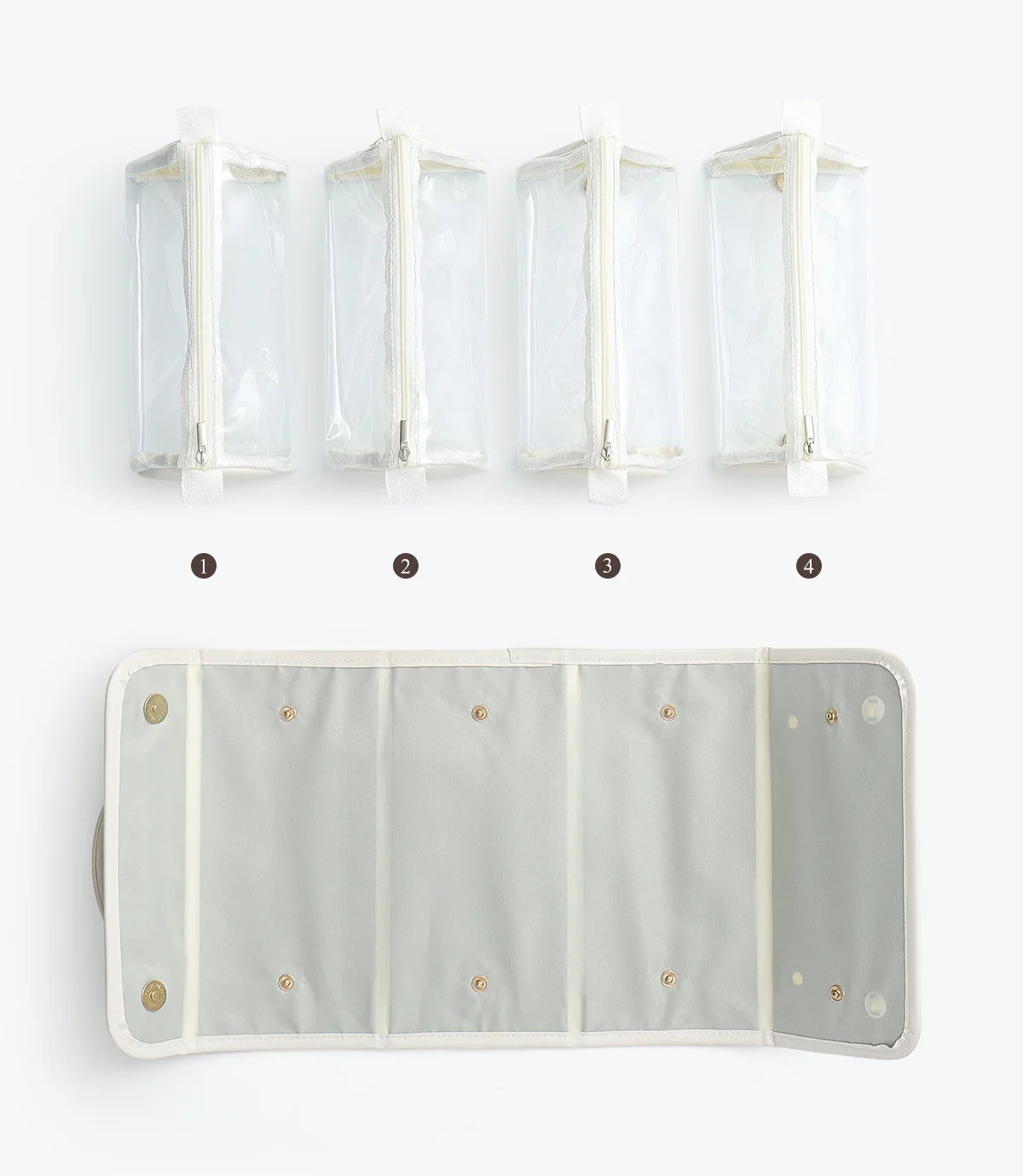 50% OFF Foldable Leather Waterproof Cosmetic Bag