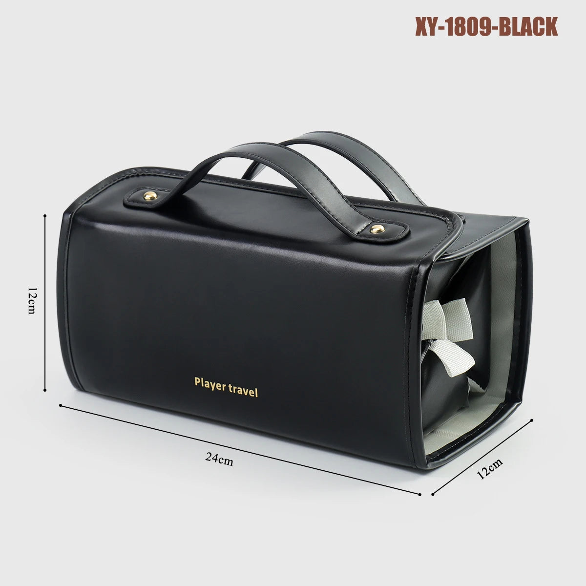 50% OFF Foldable Leather Waterproof Cosmetic Bag