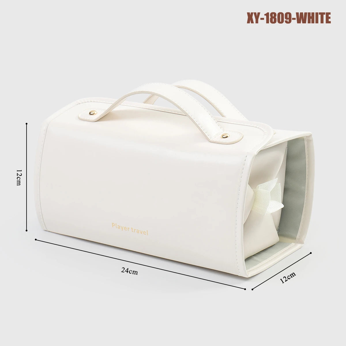 50% OFF Foldable Leather Waterproof Cosmetic Bag