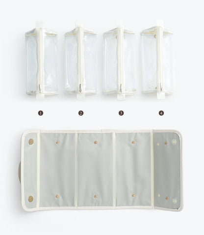 50% OFF Foldable Leather Waterproof Cosmetic Bag
